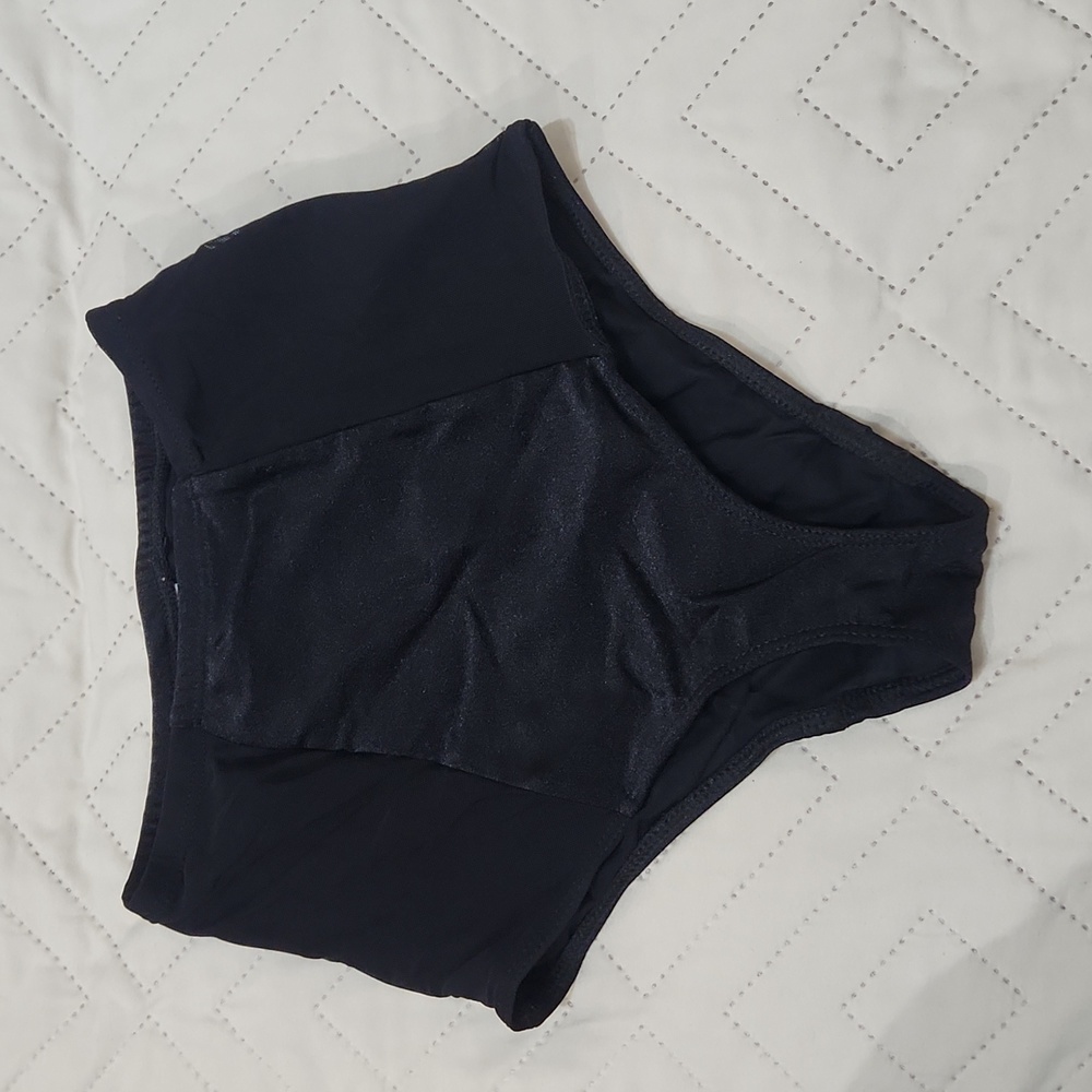 New American Apparel Los Angeles Apparel high waist swim bottom xs black